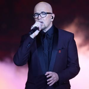 Exclusif - Pascal Obispo - Enregistrement de l'émission "Tous au Lido pour le Sidaction", qui sera diffusée le 2 avril sur France 2, à Paris. Le 21 mars 2016 © Jacovides-Moreau / Bestimage