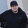 Rob Kardashian et sa fiancée Blac Chyna sont allés chez le dentiste à Calabasas. Blac Chyna porte son fils King Cairo dans ses bras. Le 1er décembre 2016.