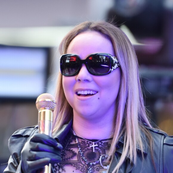 Mariah Carey lors des répétitions avant son concert à Times Square, le 31 décembre 2016 à New York
