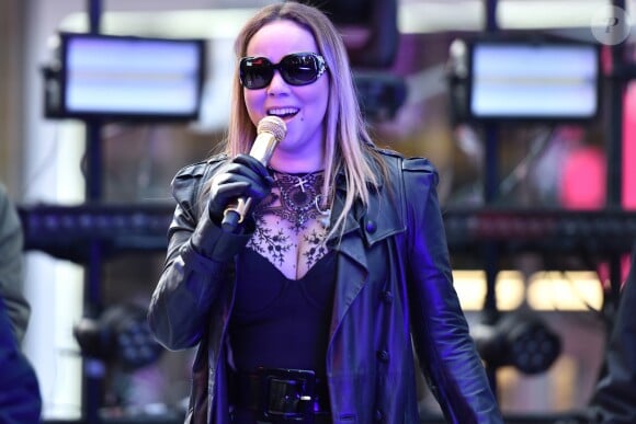 Mariah Carey lors des répétitions avant son concert à Times Square, le 31 décembre 2016 à New York