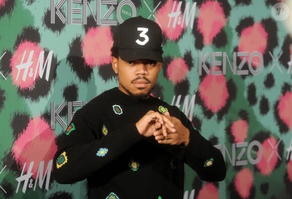 Chance The Rapper à la soirée de présentation de la collection Kenzo x H&M à New York, le 19 octobre 2016.