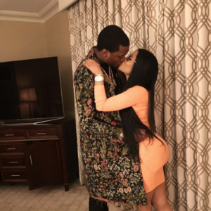 Nicki Minaj et son chéri Meek Mill avant leur séparation au mois de décembre 2016.