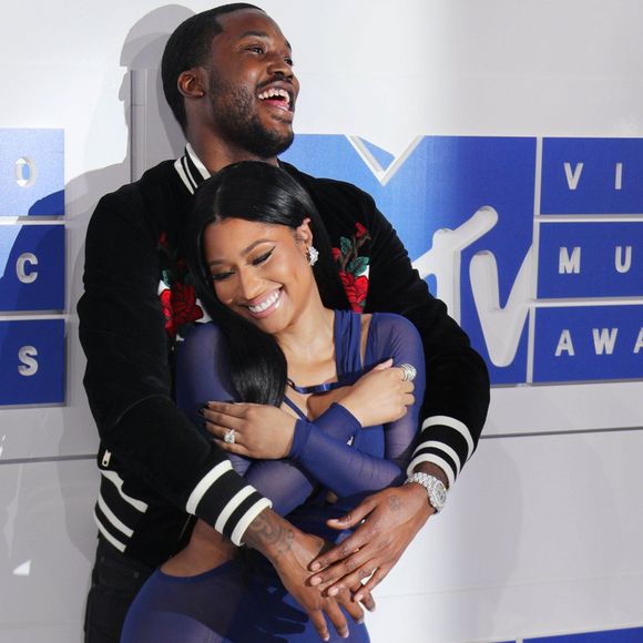 Nicki Minaj et son compagnon Meek Mill aux MTV Video Music Awards 2016 au Madison Square Garden à New York. Le 28 août 2016