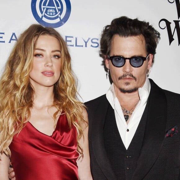 Johnny Depp et sa femme Amber Heard - 9e Gala Annuel "The Art Of Elysium" à Culver City le 9 janvier 2016.