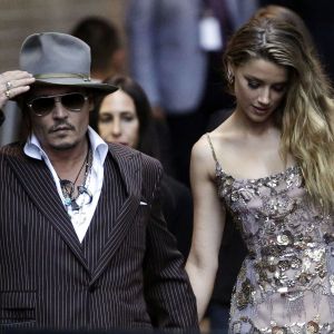 Johnny Depp et sa compagne Amber Heard - Célébrités au festival international du film de Toronto (TIFF) le 12 septembre 2015