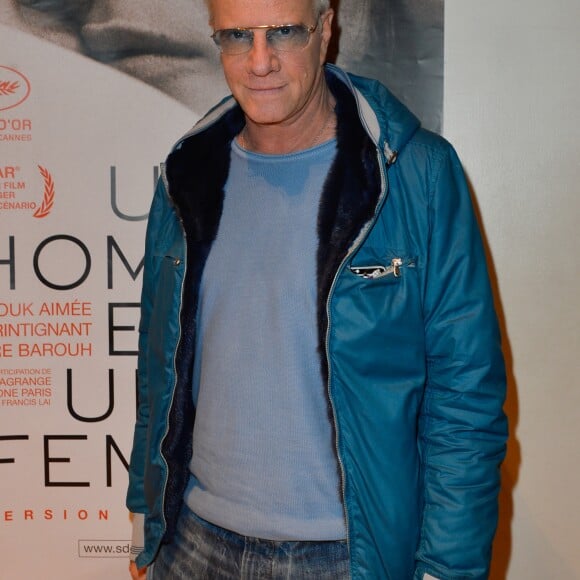 Christophe Lambert - People à la projection du film "Un homme et une femme" en version restaurée, pour fêter les 50 ans du film ainsi que les 13 ans de Sophie Dulac Distribution au cinéma L'Arlequin, à Paris, le 6 novembre 2016. © Coadic Guirec/Bestimage