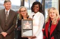 Viola Davis recevant son étoile sur le Walk of Fame à Hollywood, Los Angeles, le 6 janvier 2017