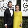 Natalie Portman enceinte et son mari Benjamin Millepied - La 74e cérémonie annuelle des Golden Globe Awards à Beverly Hills, le 8 janvier 2017. © Olivier Borde/Bestimage