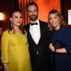 Natalie Portman, Benjamin Millepied, Stacey Snider (Chairman/CEO de 20th Century Fox Film) lors de soirée Fox après les Golden Globe Awards, Beverly Hills, Los Angeles, le 8 janvier 2016.