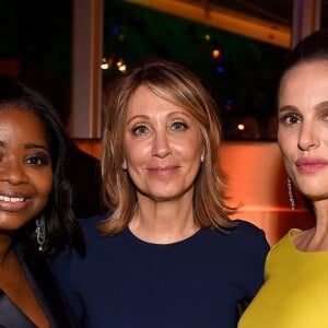 Octavia Spencer, Stacey Snider (Chairman/CEO de 20th Century Fox Film) et Natalie Portman lors de soirée Fox après les Golden Globe Awards, Beverly Hills, Los Angeles, le 8 janvier 2016.