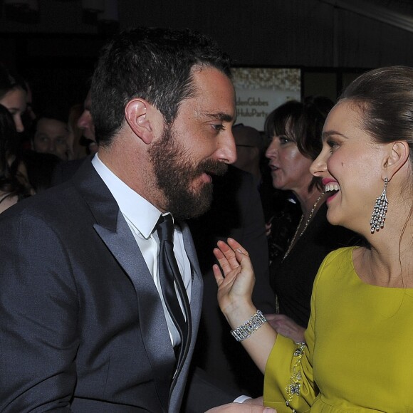 Pablo Larrain et Natalie Portman lors de soirée Fox après les Golden Globe Awards, Beverly Hills, Los Angeles, le 8 janvier 2016.