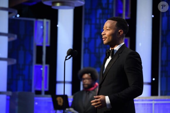 John Legend - Show lors de la 74ème cérémonie annuelle des Golden Globe Awards à Beverly Hills, Los Angeles, Californie, Etats-Unis, le 8 janvier 2017.