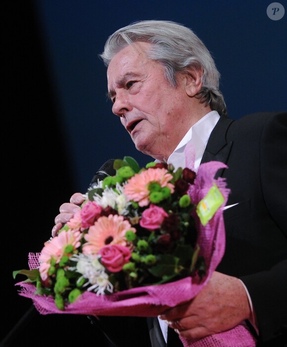 Alain Delon à Moscou. Le 19 décembre 2012