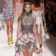 Défilé de mode "Fendi" collection prêt-à-porter printemps-été 2017à Milan, le 22 septembre 2016.