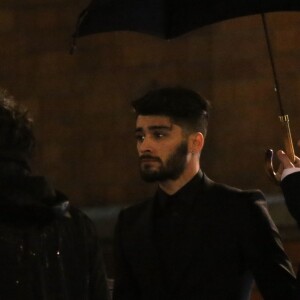 Zayn Malik sur le tournage du clip I Don't Wanna Live Forever à l'hôtel St Pancras à Londres, le 7 janvier 2017.