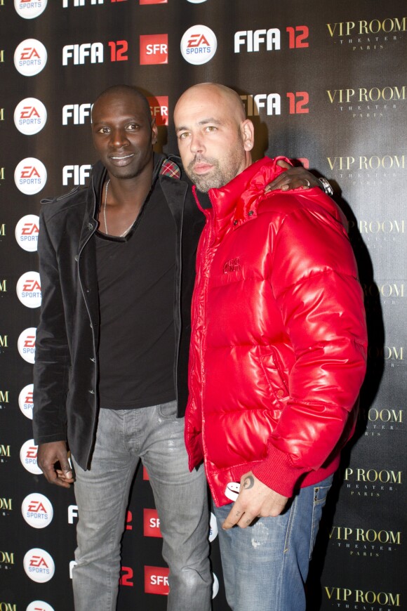 Omar Sy et Sinik - Soirée de lancement de Fifa 2012 au Vip Room de Paris le 19 septembre 2011.