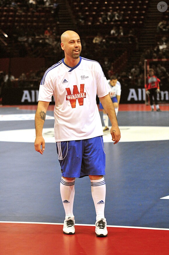 Sinik pendant le tournoi de foot en salle "RTL Futsal", à Paris bercy, le 27 mars 2011.