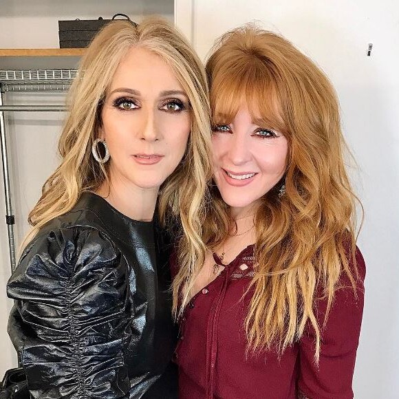 Céline Dion affiche une nouvelle tête au côté de la maquilleuse Charlotte Tilbury, sur Instagram, le 11 janvier 2017
