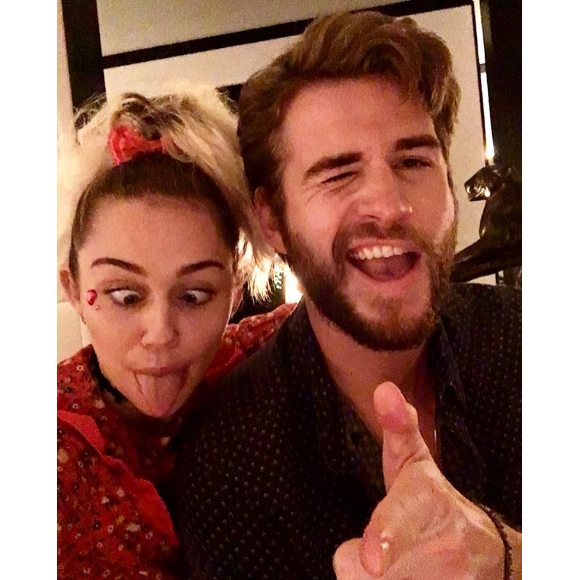 Miley Cyrus souhaite un bon anniversaire à son chéri Liam Hemsworth sur les réseaux sociaux. Photo publiée sur Instagram le 13 janvier 2017