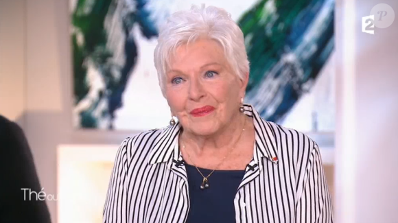 Line Renaud dans l'émission "Thé ou Café" sur France 2 le 14 janvier 2017
