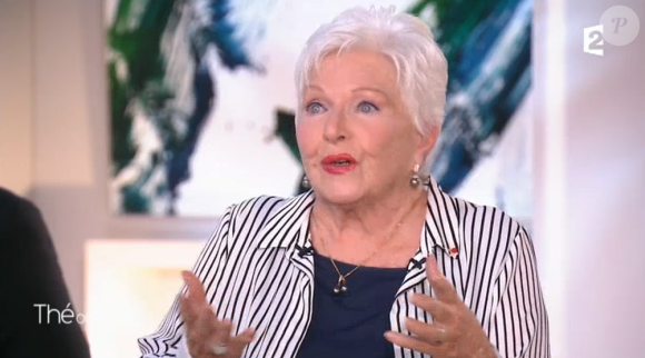 Line Renaud dans l'émission "Thé ou Café" sur France 2 le 14 janvier 2017