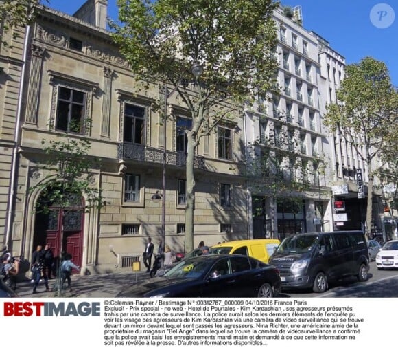 L'hôtel de Pourtales à Paris ou résidait Kim Kardashian lors du braquage dans la nuit du 2 au 3 octobre 2016.