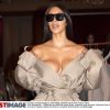 Kim Kardashian lors du défilé de mode Siran à Paris le 2 octobre 2016, peu avant le braquage dont elle a été victime dans la nuit du 2 au 3 octobre 2016.
