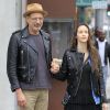 Jeff Goldblum et sa femme Emilie Livingston font du shopping dans les rues de Beverly Hills. Le 19 janvier 2016