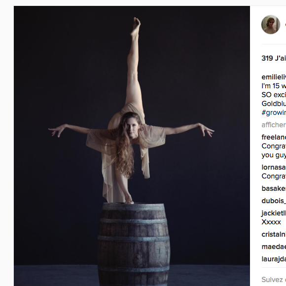 Emilie Livingston, la femme de Jeff Goldblum, officialisant sa deuxième grossesse sur Instagram le 15 janvier 2017