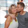 Steven et sa mère Corinne - Photocall des "Anges 7" au Barrio Latino à Paris, le 26 mai 2015.