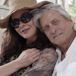 Catherine Zeta-Jones et Michael Douglas sur une photo publiée sur Instagram le 17 janvier 2017