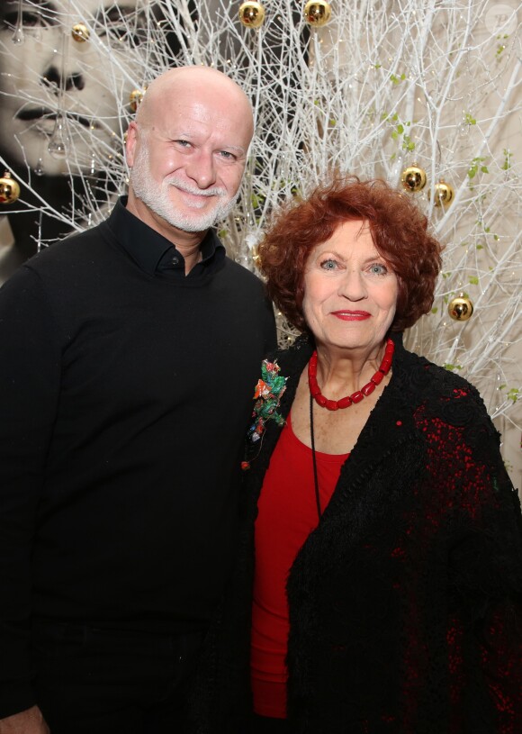 Exclusif - Jean-Luc Revol, Andréa Ferréol - 70ème anniversaire de la comédienne Andréa Ferréol au Studio Harcourt à Paris le 8 janvier 2017. © Denis Guignebourg/Bestimage