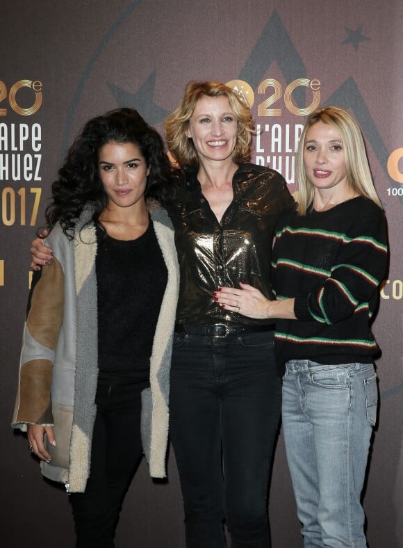 Sabrina Ouazani, Alexandra Lamy, Anne Marivin - 20e festival de Comédie à l'Alpe d'Huez le 19 janvier 2017. © Dominique Jacovides/Bestimage