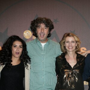 Anne Marivin, Sabrina Ouazani, Eric Lavaine, Alexandra Lamy, Jamie Bamber - 20e festival de Comédie à l'Alpe d'Huez le 19 janvier 2017. © Dominique Jacovides/Bestimage