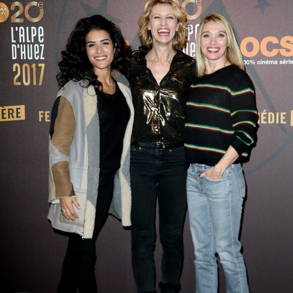 Sabrina Ouazani, Alexandra Lamy, Anne Marivin - 20e festival de Comédie à l'Alpe d'Huez le 19 janvier 2017. © Dominique Jacovides/Bestimage