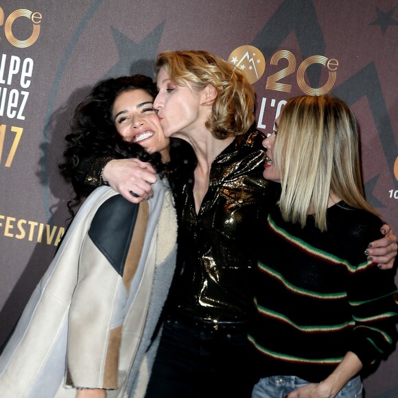 Sabrina Ouazani, Alexandra Lamy, Anne Marivin - 20e festival de Comédie à l'Alpe d'Huez le 19 janvier 2017. © Dominique Jacovides/Bestimage