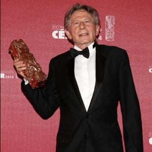 Roman Polanski (Cesar du meilleur réalisateur pour le film "La Vénus à la fourrure") - Salle de presse - 39e cérémonie des Cesar au théâtre du Châtelet à Paris le 28 février 2014.