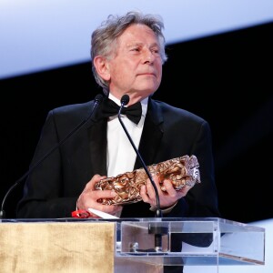 Roman Polanski (Cesar du meilleur réalisateur pour le film "La Vénus à la fourrure") - Scène - 39e cérémonie des Cesar au théâtre du Châtelet à Paris le 28 février 2014.