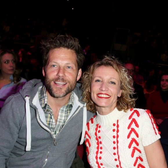 Jamie Bamber et Alexandra Lamy lors de la cérémonie de clôture du 20e Festival du film de comédie à l'Alpe d'Huez, le 21 janvier 2017. © Dominique Jacovides/Bestimage