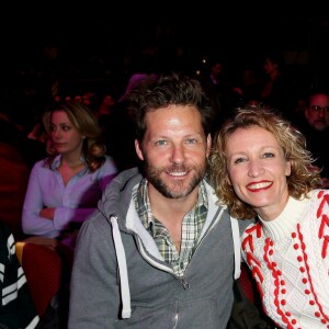 Jamie Bamber et Alexandra Lamy lors de la cérémonie de clôture du 20e Festival du film de comédie à l'Alpe d'Huez, le 21 janvier 2017. © Dominique Jacovides/Bestimage