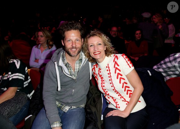 Jamie Bamber et Alexandra Lamy lors de la cérémonie de clôture du 20e Festival du film de comédie à l'Alpe d'Huez, le 21 janvier 2017. © Dominique Jacovides/Bestimage