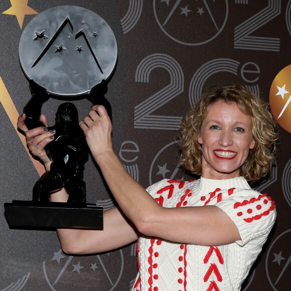 Alexandra Lamy, prix d'interprétation féminine parmi les lauréats lors de la cérémonie de clôture du 20e Festival du film de comédie à l'Alpe d'Huez, le 21 janvier 2017. © Dominique Jacovides/Bestimage