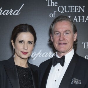 Semi-Exclusif - Livia Firth et Liain Renwick lors du photocall de la présentation de la collection Chopard ''The Queen of Kalahari'' au théâtre du Châtelet à Paris, le 21 janvier 2017.