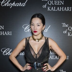 Semi-Exclusif - Tina Leung lors du photocall de la présentation de la collection Chopard ''The Queen of Kalahari'' au théâtre du Châtelet à Paris, le 21 janvier 2017.