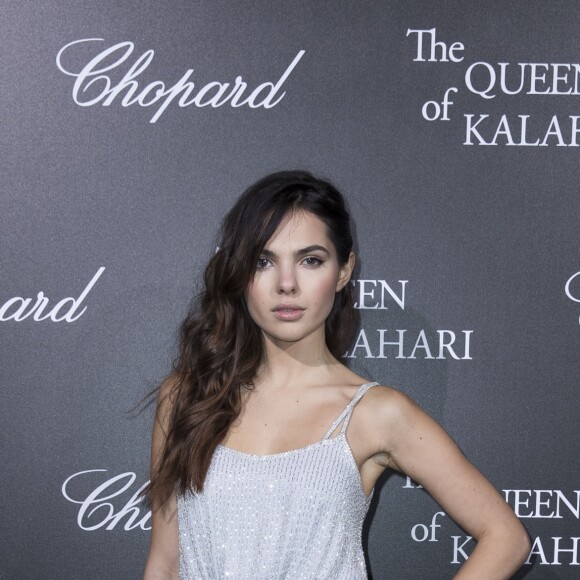 Semi-Exclusif - Doina Ciobanu lors du photocall de la présentation de la collection Chopard ''The Queen of Kalahari'' au théâtre du Châtelet à Paris, le 21 janvier 2017.