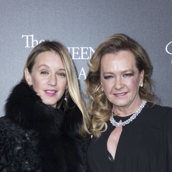 Semi-Exclusif - Ludivine Sagnier et Caroline Scheufele lors du photocall de la présentation de la collection Chopard ''The Queen of Kalahari'' au théâtre du Châtelet à Paris, le 21 janvier 2017.