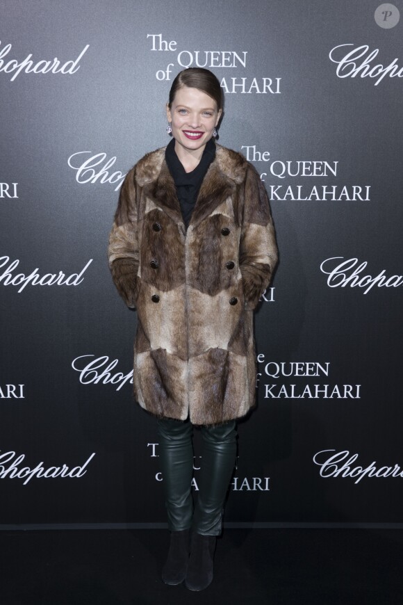 Semi-Exclusif - Mélanie Thierry lors du photocall de la présentation de la collection Chopard ''The Queen of Kalahari'' au théâtre du Châtelet à Paris, le 21 janvier 2017.