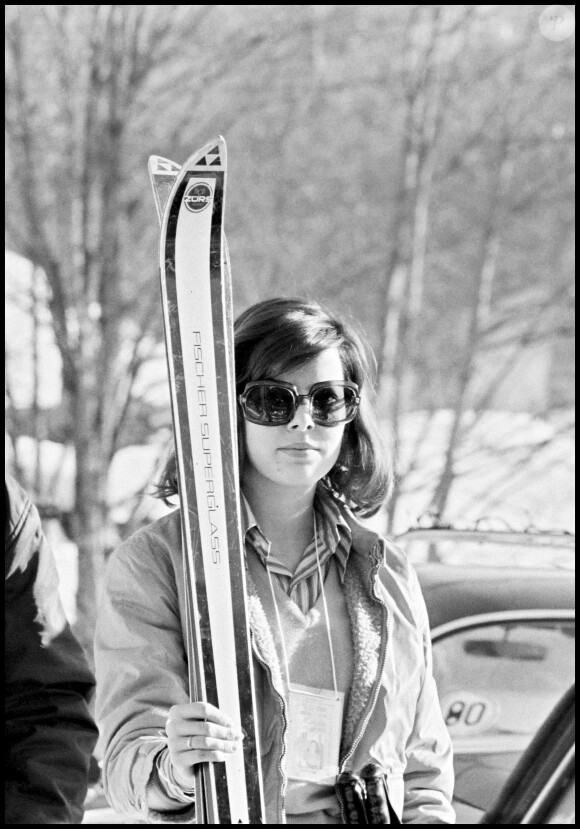 La princesse Caroline de Monaco en 1973 à Gstaad.