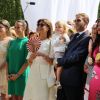 Camille Gottlieb, Pauline Ducruet, la princesse Caroline de Hanovre, Sacha Casiraghi, Andrea Casiraghi, Tatiana Santo Domingo Casiraghi. Premier jour des célébrations des 10 ans de règne du prince Albert II de Monaco à Monaco, le 11 juillet 2015.
