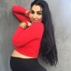 Asa Soltan Rahmati, enceinte, prend la pose sur Instagram. Janvier 2017
